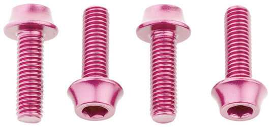 Wolf Tooth Water Bottle Cage Bolts - Set/4 Aluminum Pink