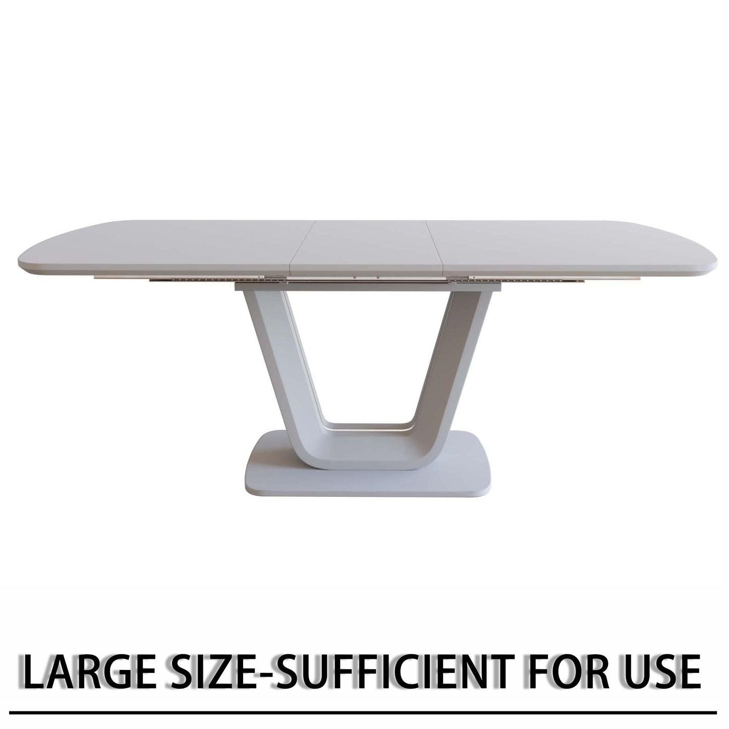 62.99-78.74' expandable dining table set for 2-8 people, equipped with 4 PU