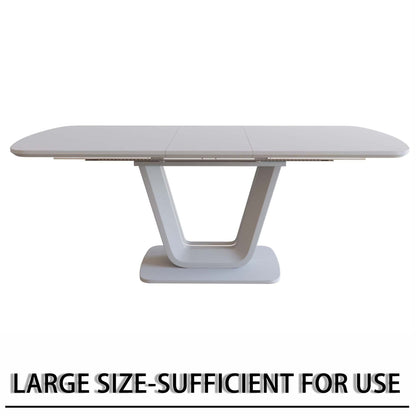 62.99-78.74' expandable dining table set for 2-8 people, equipped with 4 PU