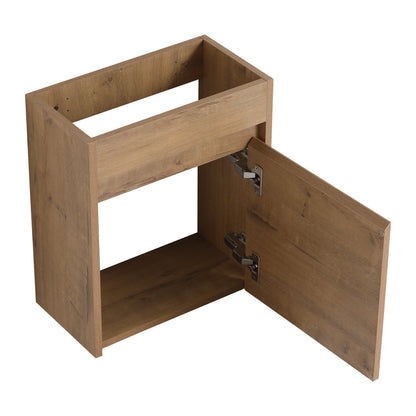 Soft Close Doors Bathroom Vanity With Sink, 16 Inch For Small Bathroom