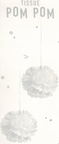 White Tissue Pom Pom Party Decoration