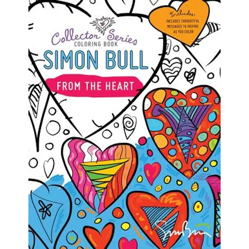 Simon Bull Coloring Book: From The Heart - Paperback