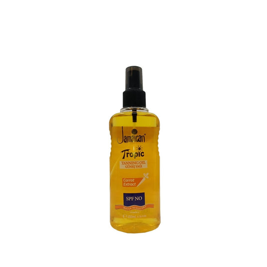 Jamaican Tropic Sunscreen Oil with Carrot SPF - 200ml, Natural Sun Protection for Outdoor Activities