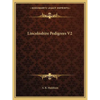 Lincolnshire Pedigrees V2 - Paperback