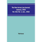 The New Jersey Law Journal, January, 1922; Vol. XLV. No. 1. Jan., 1922 - Paperback