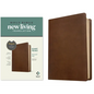 NLT Personal Size Giant Print Bible, Filament Enabled Edition (Red Letter, Leatherlike, Rustic Brown) - Imitation Leather