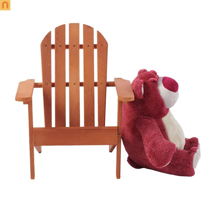 Outdoor Kids Adirondack Chair Hemlock Wood Red 80lb Capacity