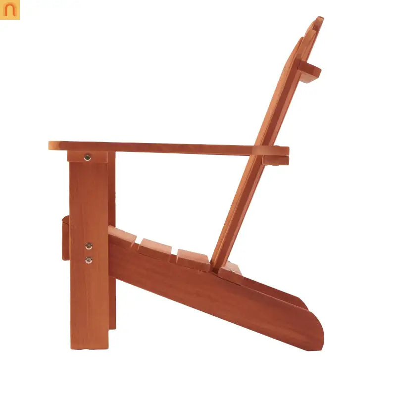 Outdoor Kids Adirondack Chair Hemlock Wood Red 80lb Capacity