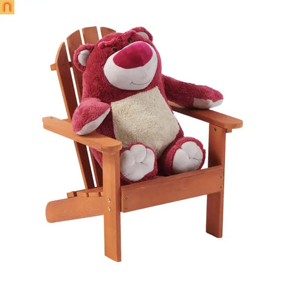 Outdoor Kids Adirondack Chair Hemlock Wood Red 80lb Capacity