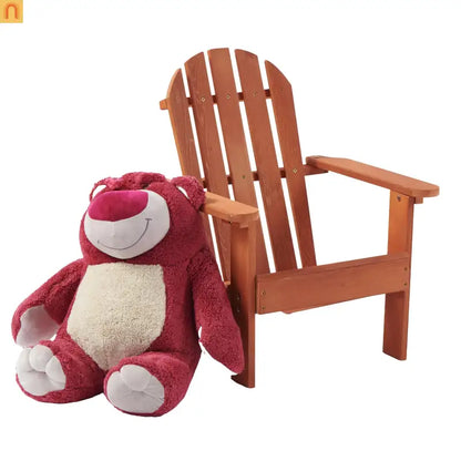 Outdoor Kids Adirondack Chair Hemlock Wood Red 80lb Capacity