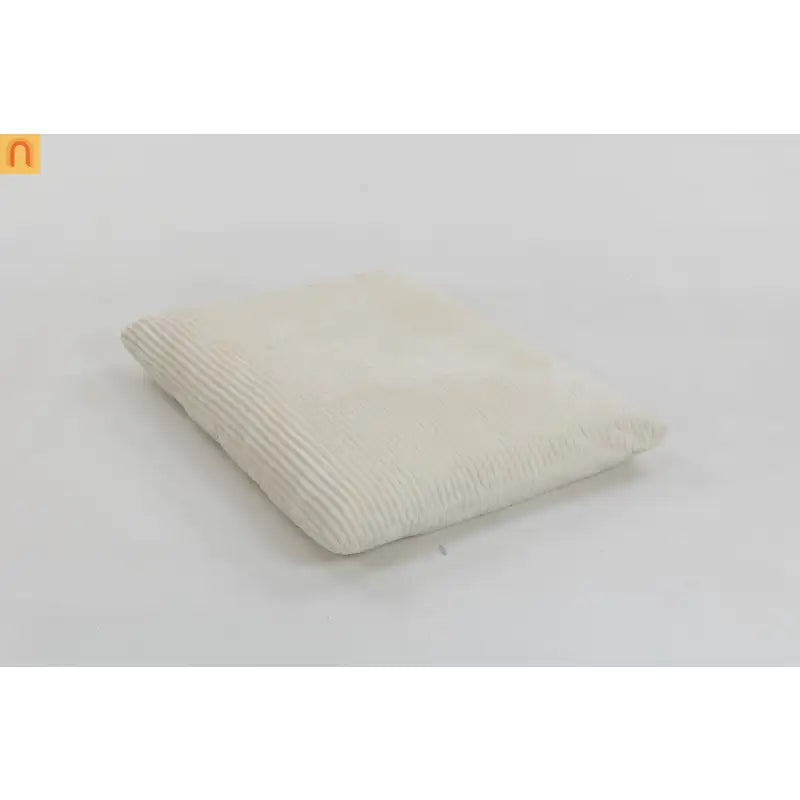 Bean Bag Chair Corduroy Backrest 39in Off White
