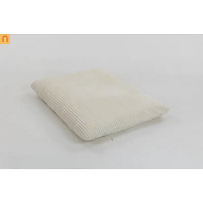 Bean Bag Chair Corduroy Backrest 39in Off White