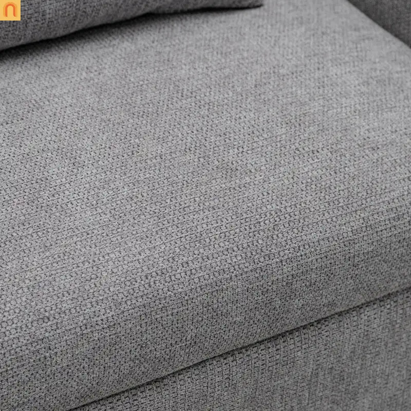 Chair 3-in-1 Convertible Linen Gray Adjustable USB Foldable