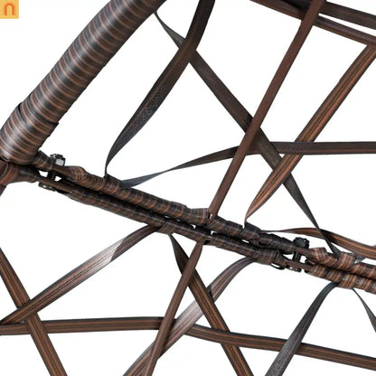 Outdoor Hanging Egg Chair 36.5" PE Rattan Brown