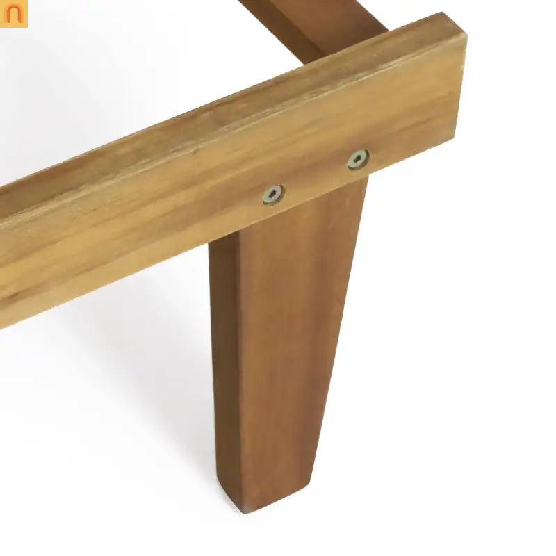 Chaise Lounge Acacia Teak Wood 78.75" Cushion