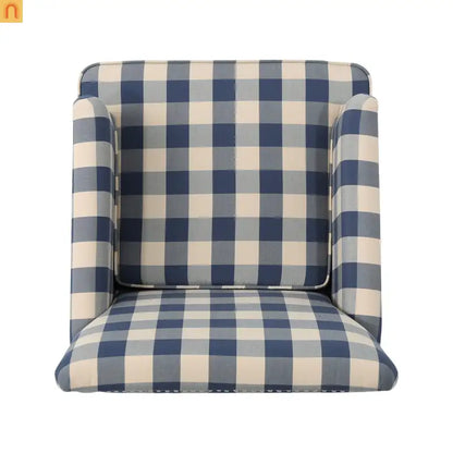Accent Chair Modern Tufted Fabric Blue 28in