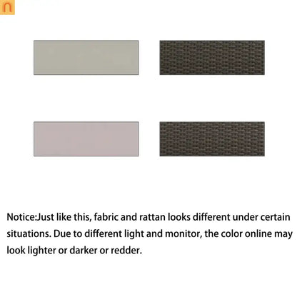 Outdoor Lounge Chair Rattan Gray 2-Person Adjustable