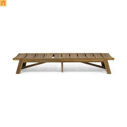 Acacia Teak Chaise Lounge 4-Position 78.75" Outdoor