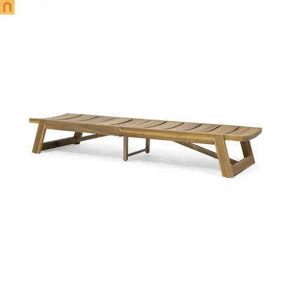 Acacia Teak Chaise Lounge 4-Position 78.75" Outdoor