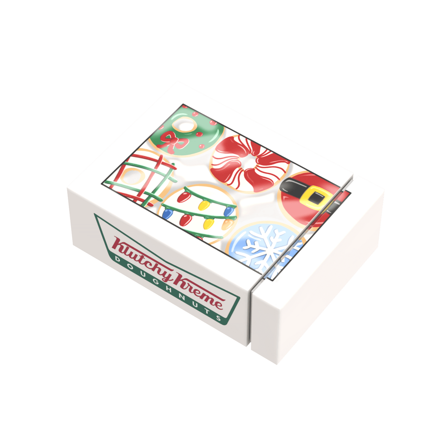 Boxed Donuts - Christmas - Custom Printed - Made Using LEGO® Parts
