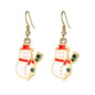 Christmas Ear Decor Hooks Creative Ladies Holiday Earrings