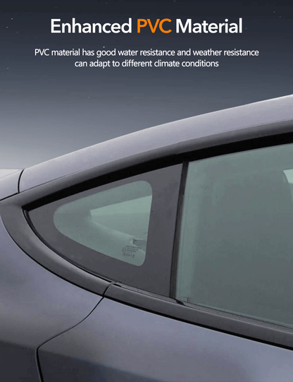 Chrome Delete Kit for Model 3 (2017-2023) | Matte Black Window Trim | PVC
