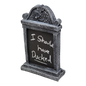 Tombstone Charlkboard - Spider