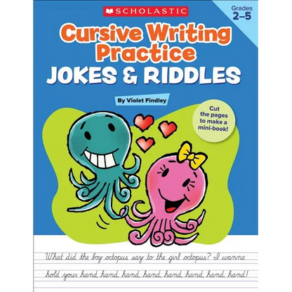Cursive Writing Practice: Jokes & Riddles - Paperback