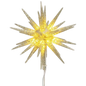LIghted Starburst Tree Topper - 10 inch
