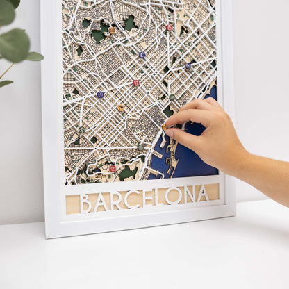 Wooden Map Pins - Lifestyle Icons