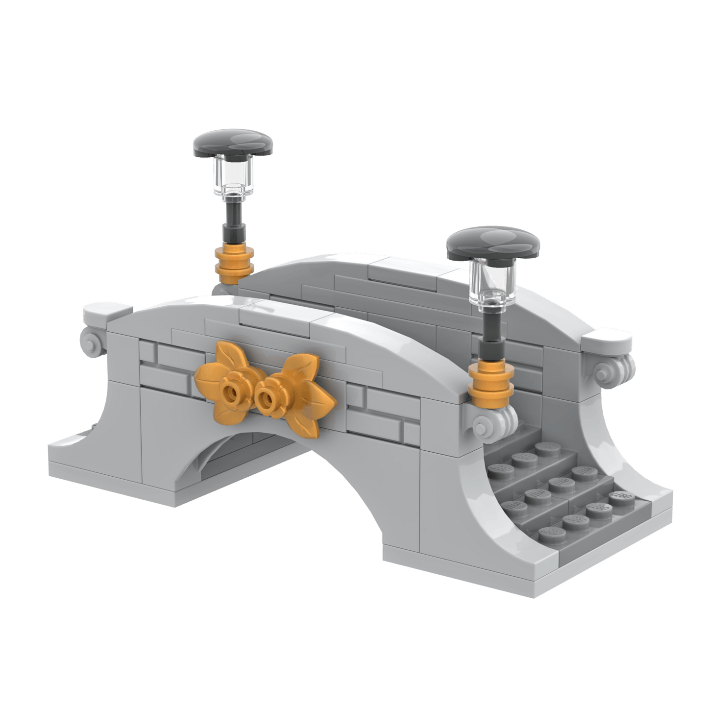 City Park Foot Bridge - Custom Brick Built Set - Made Using LEGO® Parts