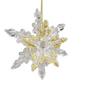 Spunglass Ornament - Gold Snowflake