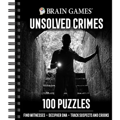 Brain Games - Unsolved Crimes: 100 Puzzles - Spiral