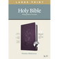 KJV Large Print Thinline Reference Bible, Filament Enabled Edition (Red Letter, Leatherlike, Floral/Purple, Indexed) - Imitation Leather