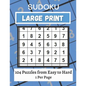 Large Print Sudoku Puzzle Book Easy to Hard: 101+ Sudoku Puzzles Large Print for Adults & Seniors - Paperback
