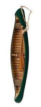 Resin Canoe & Oars Christmas Tree Ornament - Green