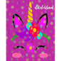 Sketchbook: Unicorn Design Doodle Activity NoteBook - Create Your Unique Art, Games, Ideas and Creative Stories Workbook For Girls - Diary - Paperback