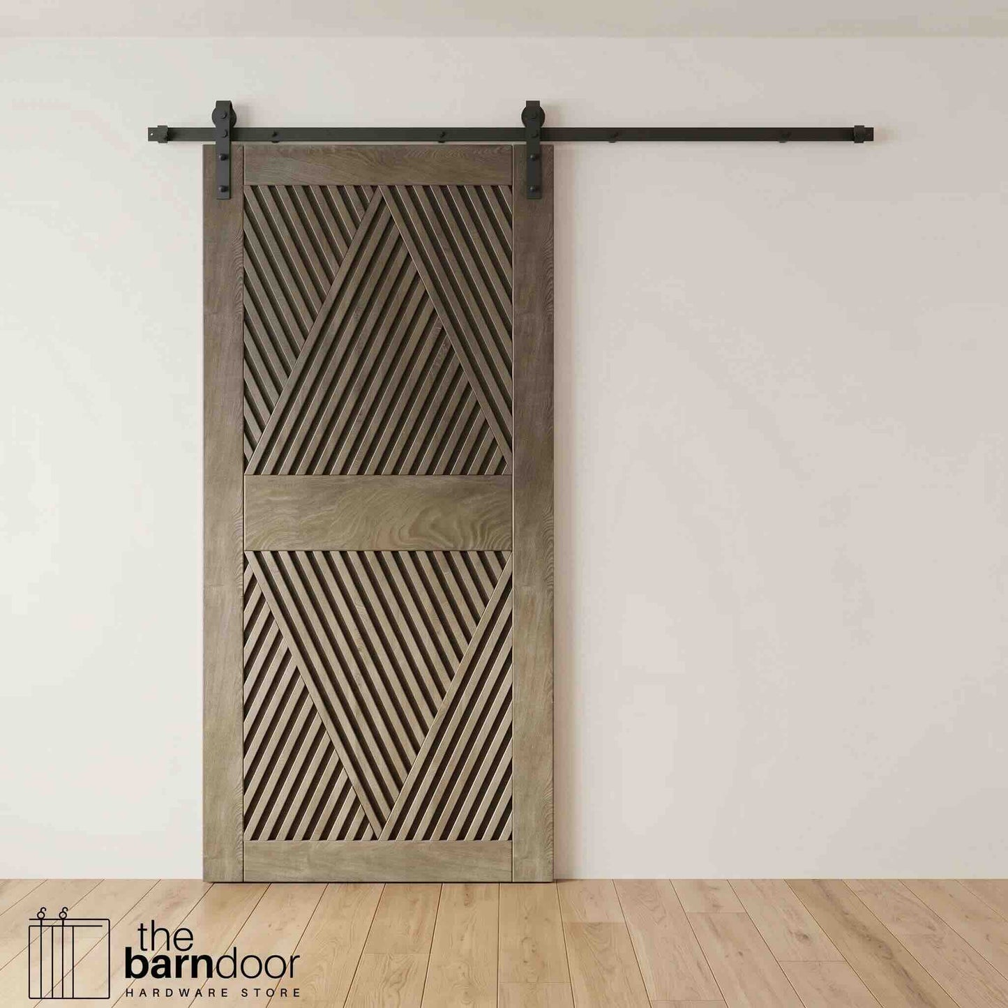 Diamond Pattern Pine Wood DIY Barn Door
