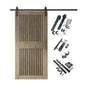 Vertical Slat Barn Door Kit | Black Hardware