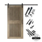 Vertical Slat Barn Door Kit | Black Hardware