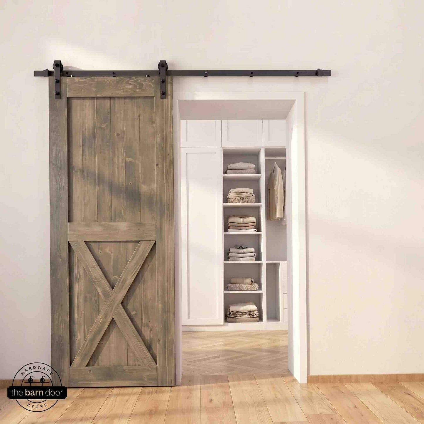 Natural Pine Wood Barn Door | 80", 84", 96" x 20"-60"