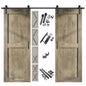 Classic Double Barn Door Kit | Black Hardware