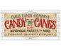 Claus Candy Cane Co - Canvas