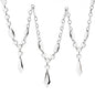 Clear Bead With Diamond Shape Drops Garland - 6 feet