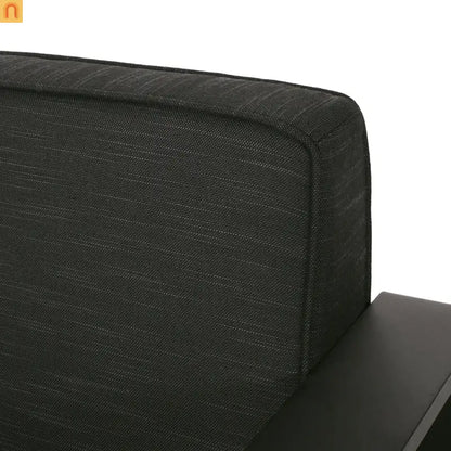 Outdoor Club Chair Aluminum Modern Dark Gray