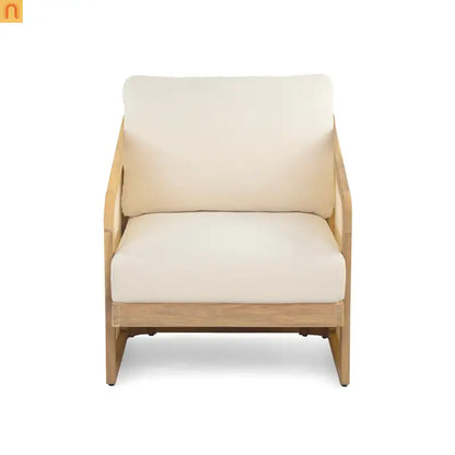 Outdoor Club Chair Set Acacia Wood 2 Piece