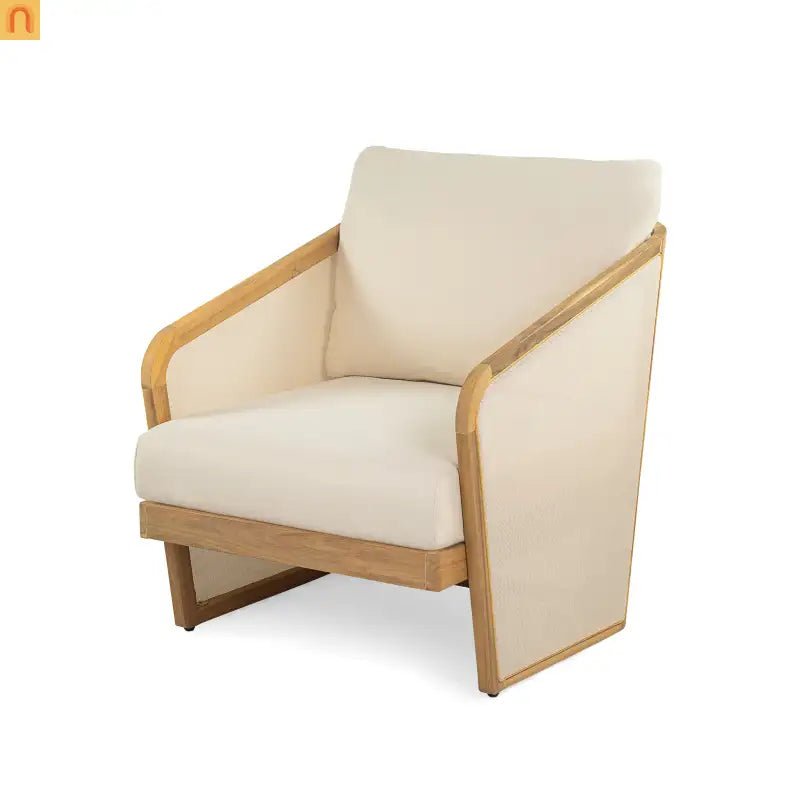 Outdoor Club Chair Set Acacia Wood 2 Piece