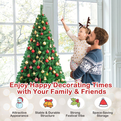 Artificial PVC Christmas Tree with Solid Metal Stand