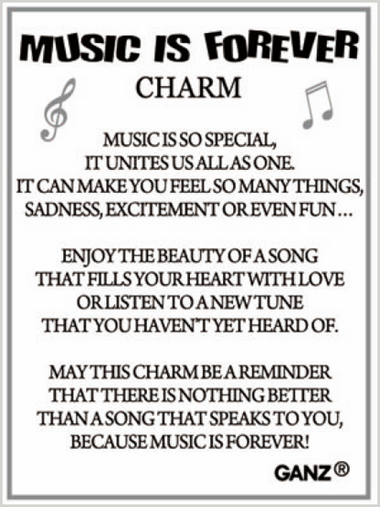 Music is Forever Charm