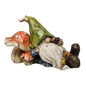 Resting Garden Gnome - 8 Inch - Mushroom
